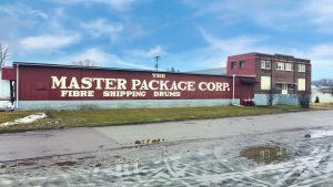 view of The Master Package Fibre Shipping Container office taken across the street