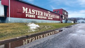 corner view of The Master Package Fibre Shipping Containers and drums office and warehouse