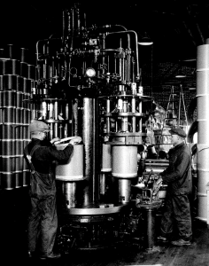 The Master Package Fibre Shipping Containers old manufacturing photo from the 1930s or so